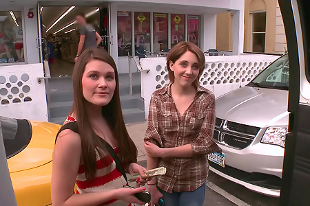 Abby Cross and Nickey Huntsman sex in Bang Bus